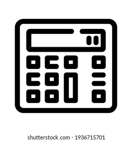 calculator icon or logo isolated sign symbol vector illustration - high quality black style vector icons
