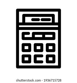 calculator icon or logo isolated sign symbol vector illustration - high quality black style vector icons
