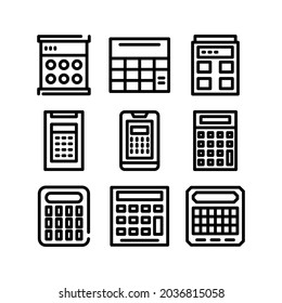 calculator icon or logo isolated sign symbol vector illustration - Collection of high quality black style vector icons
