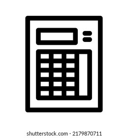 calculator icon or logo isolated sign symbol vector illustration - high quality black style vector icons

