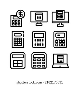 calculator icon or logo isolated sign symbol vector illustration - Collection of high quality black style vector icons
