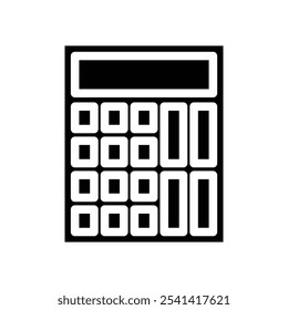 Calculator icon logo sign set vector outline