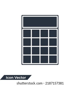 calculator icon logo vector illustration. finances symbol template for graphic and web design collection