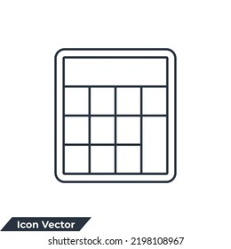 calculator icon logo vector illustration. calculator symbol template for graphic and web design collection