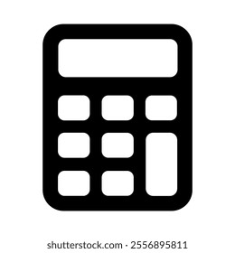 Calculator icon logo. Vector image