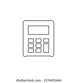 Calculator icon. Math education symbol. Logo design element