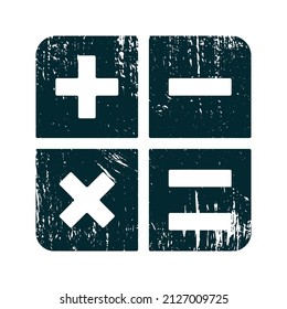 Calculator icon. Math sign, vector illustration