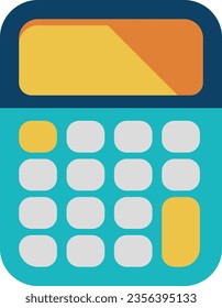 Calculator icon. Math tool. School kid supply