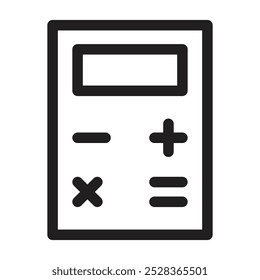 Calculator Icon, Mathematical and Calculation Icon, Calculation Tool Sign, Business and Finance Design Element