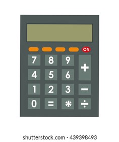 Calculator icon. Mathematics design. vector graphic