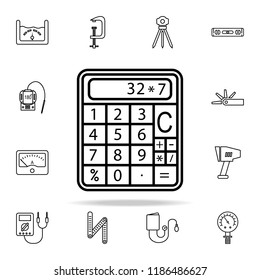 calculator icon. Measuring Instruments icons universal set for web and mobile