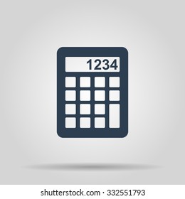 Calculator icon.  Modern design flat style icon.