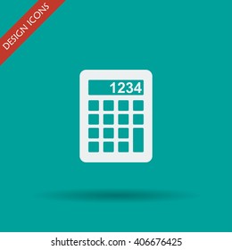 Calculator icon.  Modern design flat style icon.
