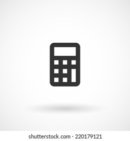 Calculator icon. Modern minimalist mobile app ui flat simple icon. 
