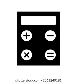 calculator icon, modern vector isolated on white background.