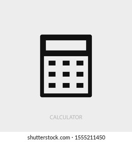 Calculator icon. New trendy calculator vector illustration symbol