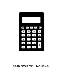 Calculator icon with number. Vector illustration