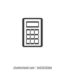 Calculator icon. Office equipment symbol. Logo design element