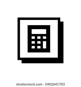 Calculator Icon on Neo Brutalism Style