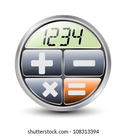 Calculator icon on a white background