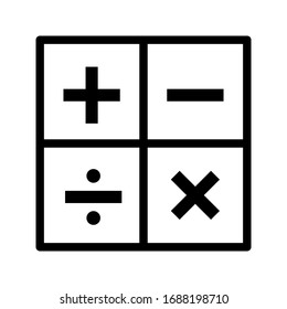 calculator icon on white background. vector eps 10