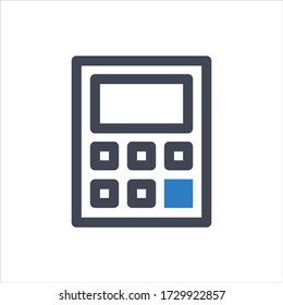 Calculator icon on white background