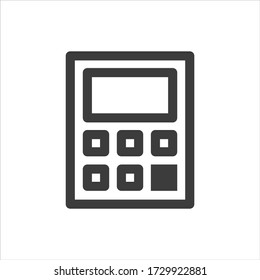 Calculator icon on white background