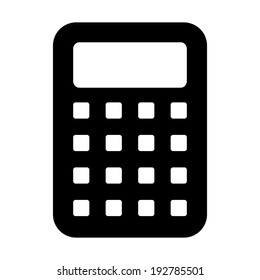 Calculator icon on white background.