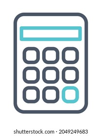 calculator icon on white background