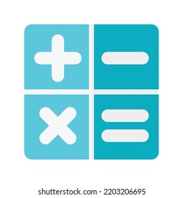 Icono de la calculadora sobre fondo blanco
