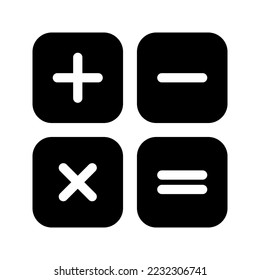 icono de calculadora sobre fondo blanco