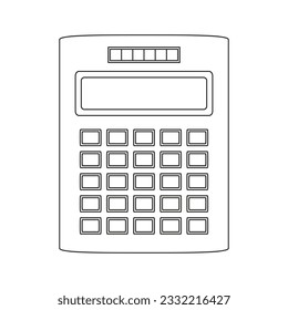 Calculator icon on a white background. Vector image.