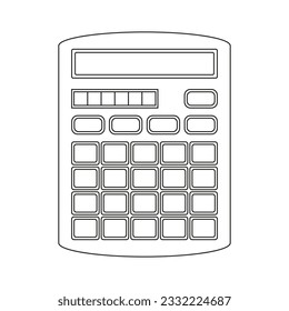 Calculator icon on a white background. Vector image.