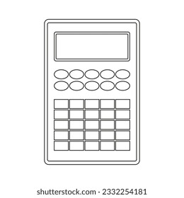 Calculator icon on a white background. Vector image.