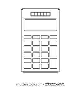 Calculator icon on a white background. Vector image.
