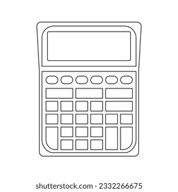 Calculator icon on a white background. Vector image.
