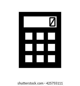 calculator icon on white background