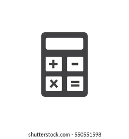 calculator icon icon on the white background