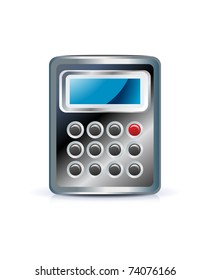 Calculator icon on white background