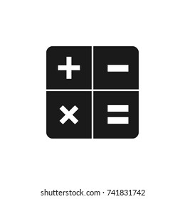 Calculator icon on white background