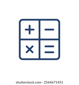 Calculator icon Outline icon sign