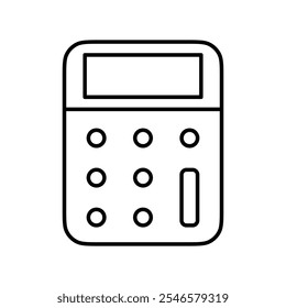 Calculator icon Outline vector for web ui