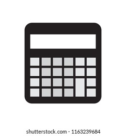 Calculator icon over white background vector illustration
