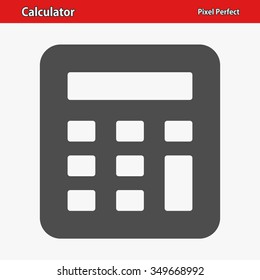 Calculator Icon. Professional, pixel perfect icons optimized for both large and small resolutions. EPS 8 format.