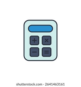 calculator icon. projector Symbol sign for mobile concept and web design. Vector icon, Logo illustration, Vector graphics