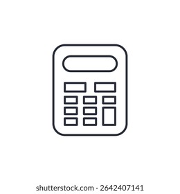 calculator icon. projector Symbol sign for mobile concept and web design. Vector icon, Logo illustration, Vector graphics
