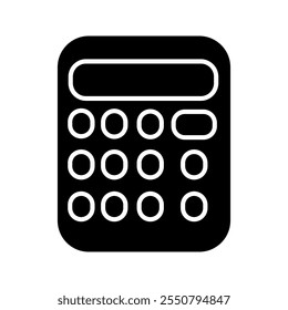 Calculator icon. Savings, finances sign, economy concept.on white background