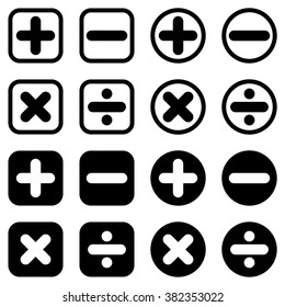 Calculator icon set