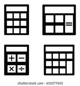 calculator icon set