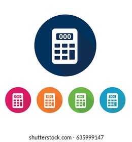 Calculator icon set.